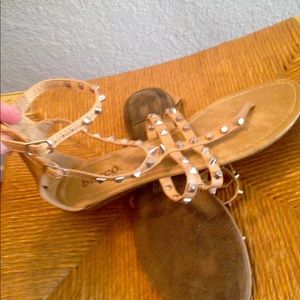 Bucco Tan Studded Sandal