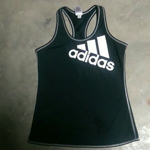 Black and White Adidas Workout Tank