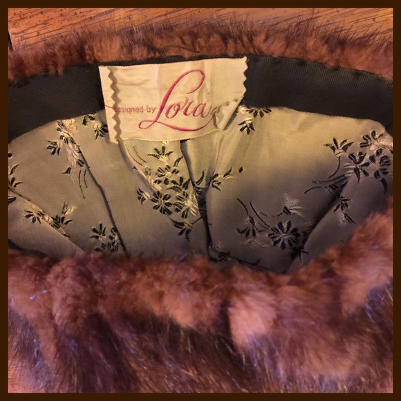 Mink Hat Vintage WWII Mink Fur Russian Hat by Designer Lora - Picture 4 of 4