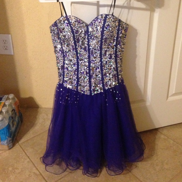 purple prom dress