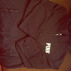 Grey light weight PINK pullover