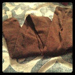 Anthropologie Brown w/ Specks of Color Tights