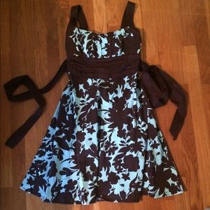 Blue and Brown Dress