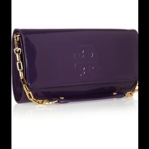 Tory burch Bombe oversize clutch violet
