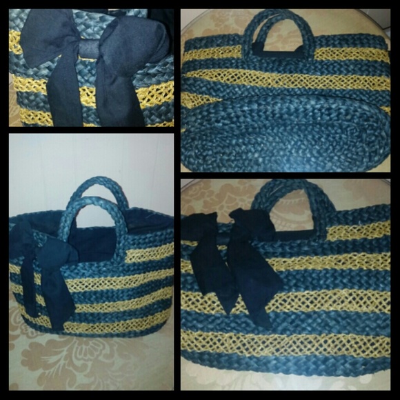 ✨Final MD✨Must Go! Gorgeous Woven Basketweave Tote - Picture 2 of 4