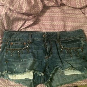 Denim shorts
