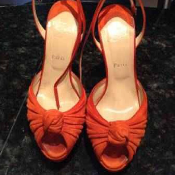 Authentic Christian Louboutin platform sandal