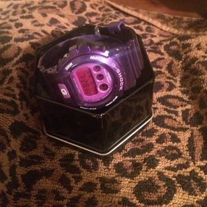 Purple and pink g shock watch