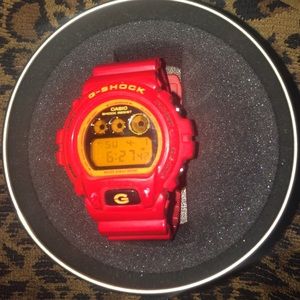 Red g shock watch