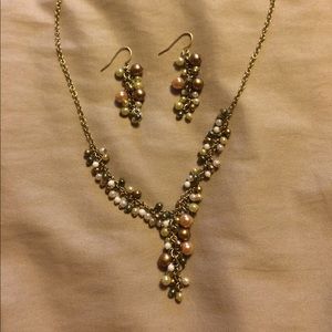 Cookie Lee mini beads Necklace and Earring Set