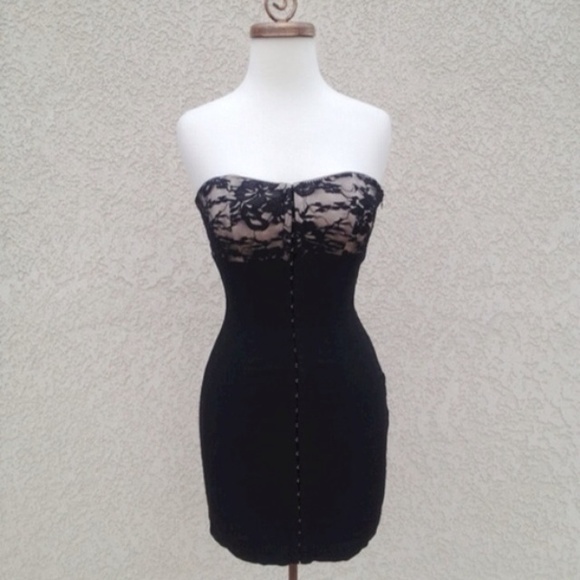 Strapless Black Dress
