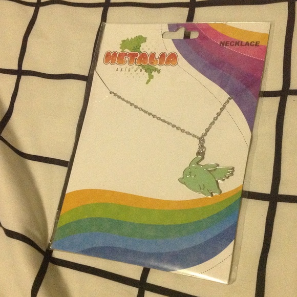 Hetalia Flying Mint Bunny Necklace