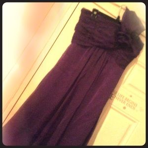 Purple evening gown