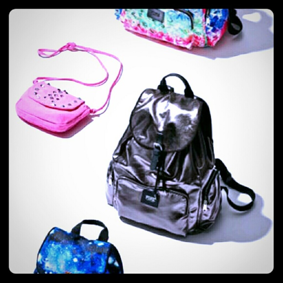 Victoria's Secret Handbags - Sale! VS Pink Gunmetal full size backpack