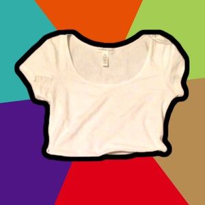 White crop top