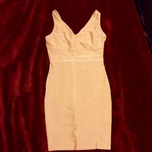 Gold stretch bodycon minidress