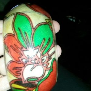 chunky flower bracelet