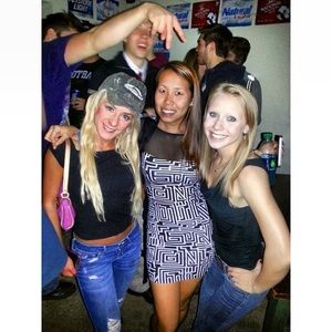 Forever 21 b&w mesh body con