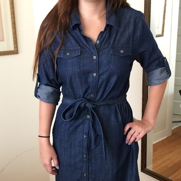 denim dress banana republic