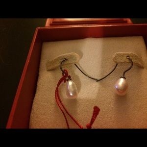 Pearl earrings from Red Envelope