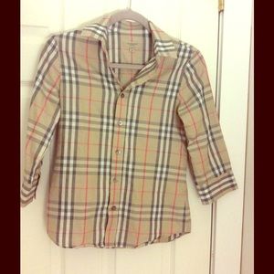 Checked Burberry  button down