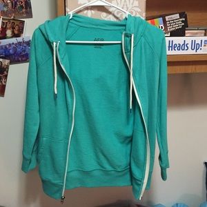 American eagle teal hoodie