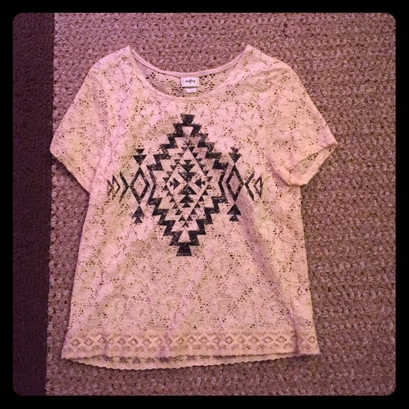 See through Aztec shirt