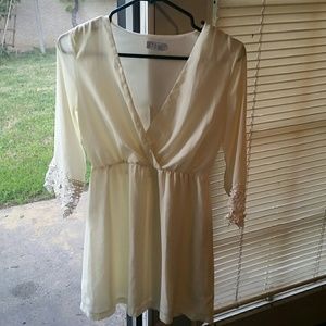 Cream colored dress from Tobi
