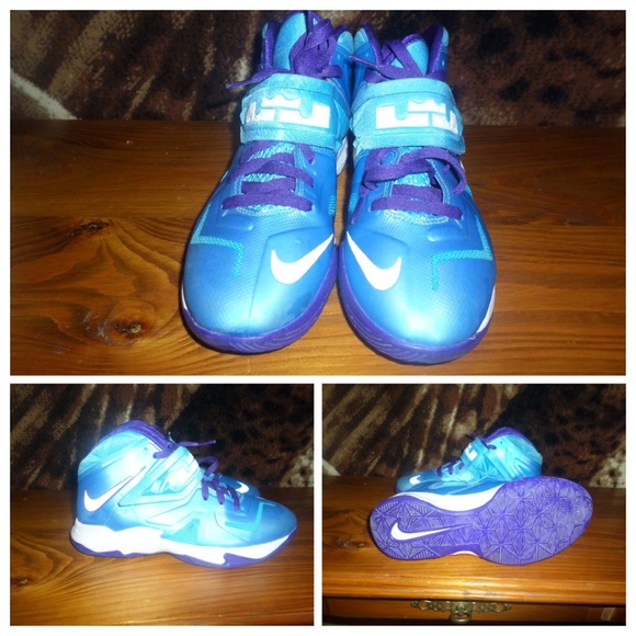 Metallic Blue&Purple Lebron Soldier VII(7)