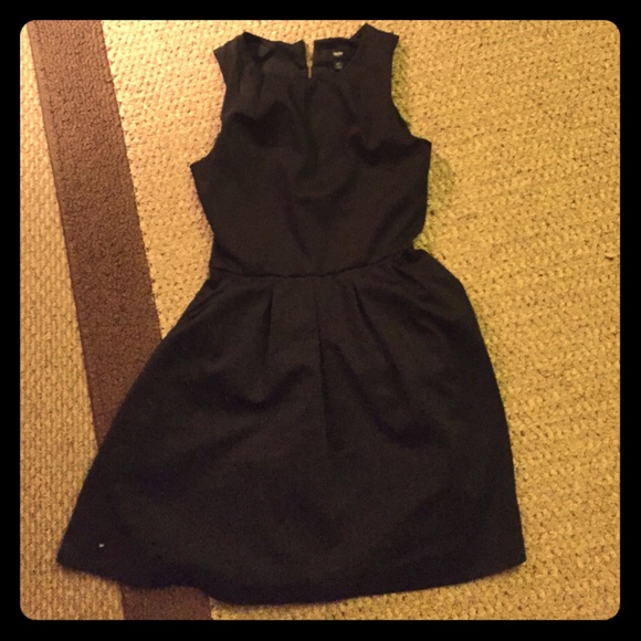 Plain black dress