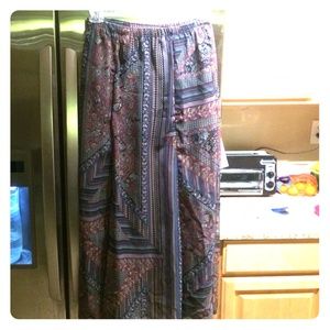 Nordstrom boho-style maxi skirt
