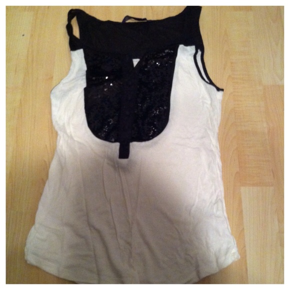 Sequined Bib Tank