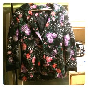 Cotton on floral blazer