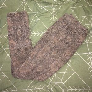 Free People Paisley Skinny Tapestry Cords