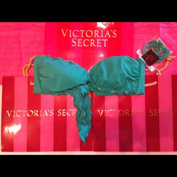 VS Swimsuit Top in Teal - Picture 2 of 4