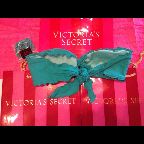 VS Swimsuit Top in Teal - Picture 3 of 4
