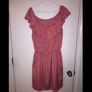 Red Polka Dot Cap Sleeve Dress