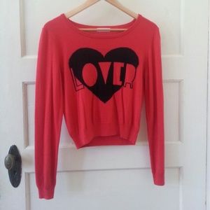 Forever21 red heart lover soft sweater