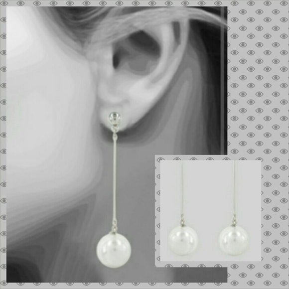 ✨Price Firm✨Silver Pearl Drop Earring NWOT