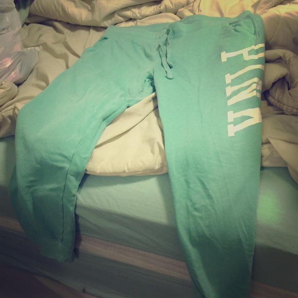 Teal pink joggers