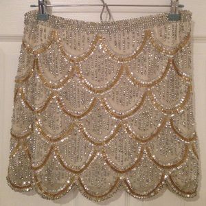 Golden Goddess Sequin Skirt
