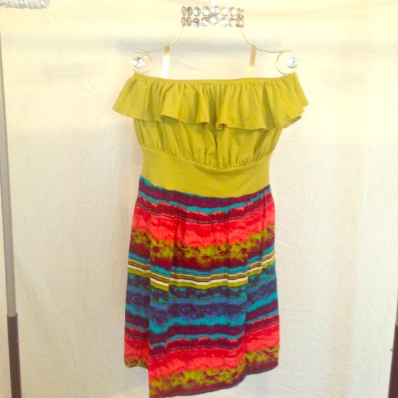 Strapless cute summer dress