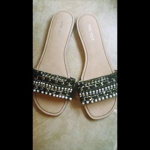 NWOT Nine West slide on sandals