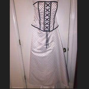 Jessica McClintock Polka Dot Prom Dress