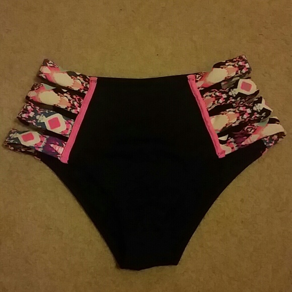 Hi Waist Swim Bottoms NWOT