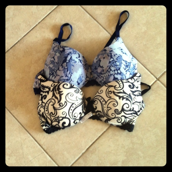 two decorative bras