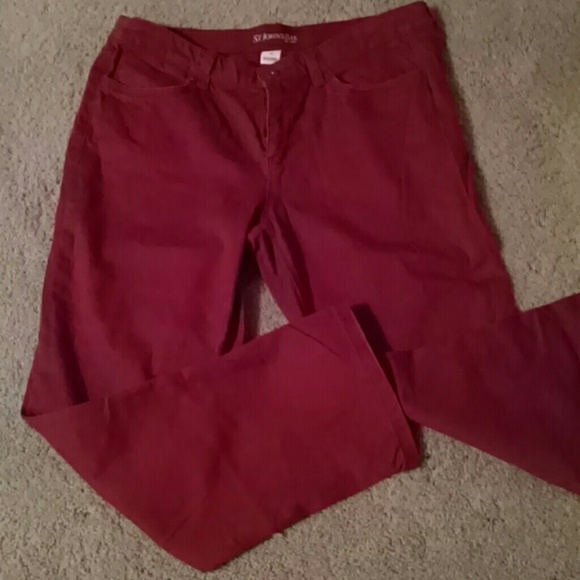 Stretch denim pants