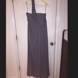 Vera Wang One Shoulder Asymmetrical Dress