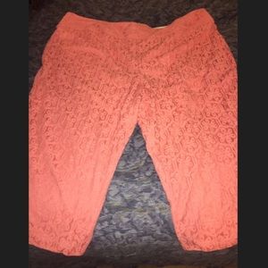 Coral Capris from Cato. Size 26W.
