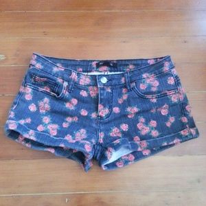 Forever21 floral Grey shorts